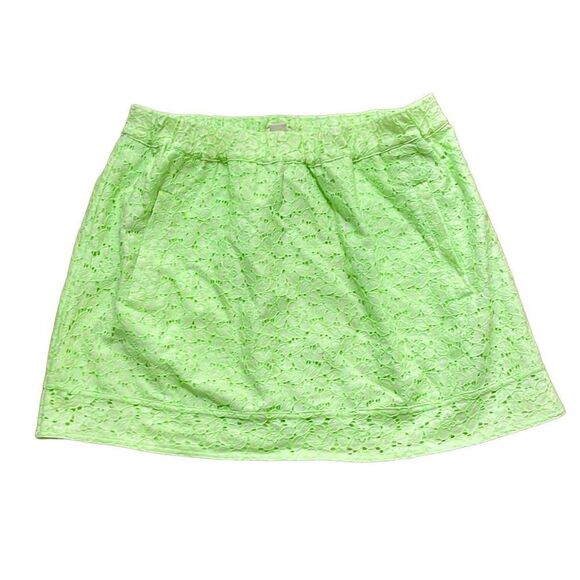 J.Crew neon lace mini skirt m - Picture 1 of 9